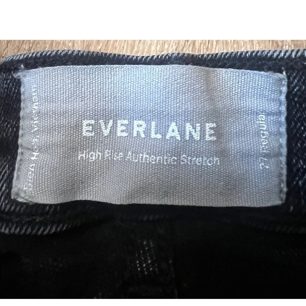 Everlane High‎ Rise Skinny Authentic Stretch Jeans Womens Size 27 Black